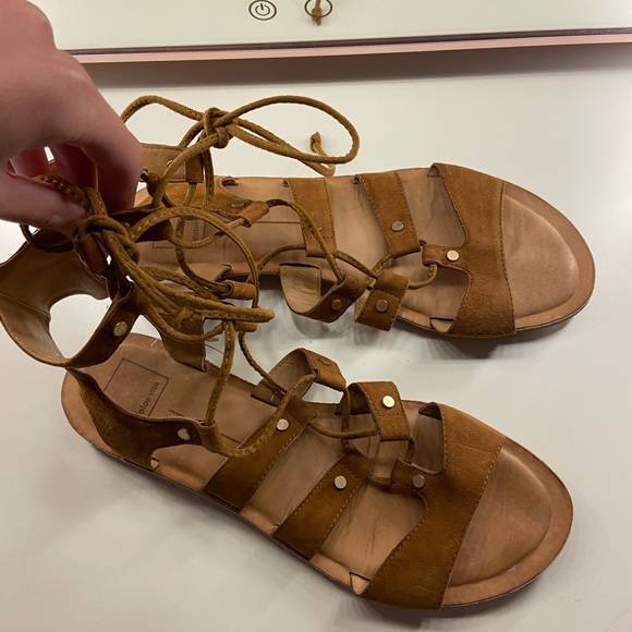 Dolce Vita Brown Strappy Sandals - Picture 4 of 9